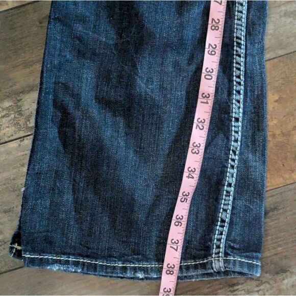 SILVER JEANS Frances Flare W30 L33 Y2K Western Thick Stitch Bootcut - Picture 4 of 5